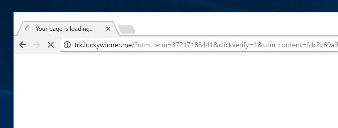 Trk.luckywinner.me virus