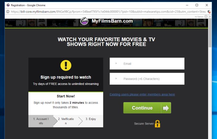 Remove Bill-core.myfilmsbarn.com Pop-up Ads (Virus Removal Guide)