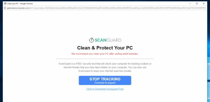 Getacleancomputer.com virus