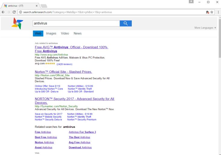 search.safensearch.com virus