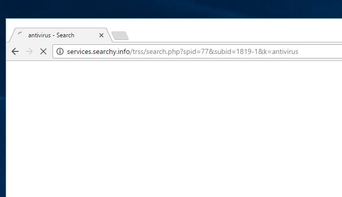 Services.searchy.info virus