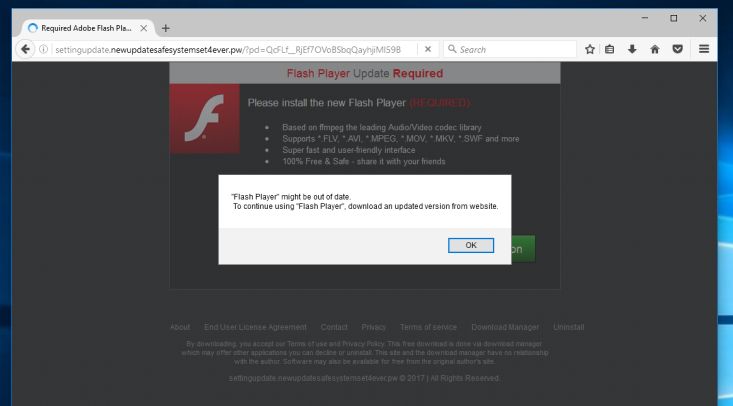 Settingupdate.newupdatesafesystemset4ever.pw virus