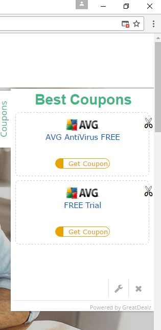 Ads by GreatDealz virus