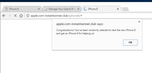 Apple.com-instantwinner.club redirect virus