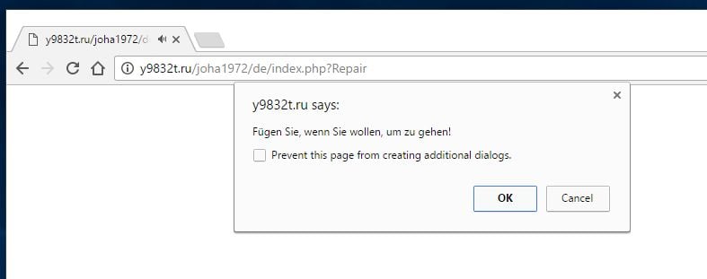 Flakonchik extension by y9832t.ru virus
