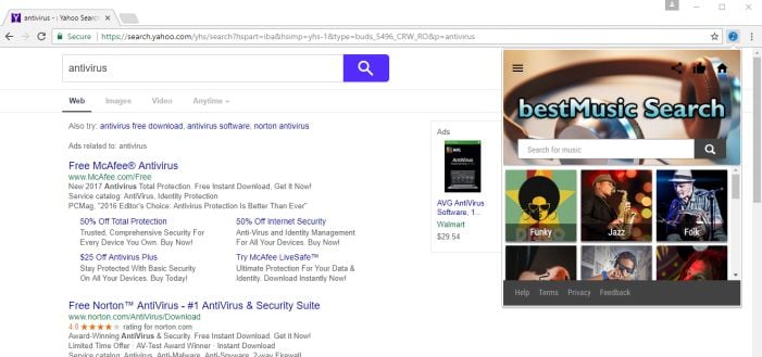 bestMusic Search virus