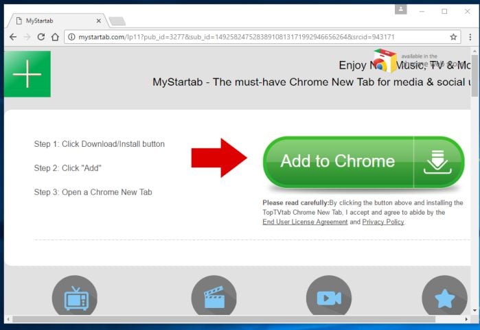 mystartab.com virus