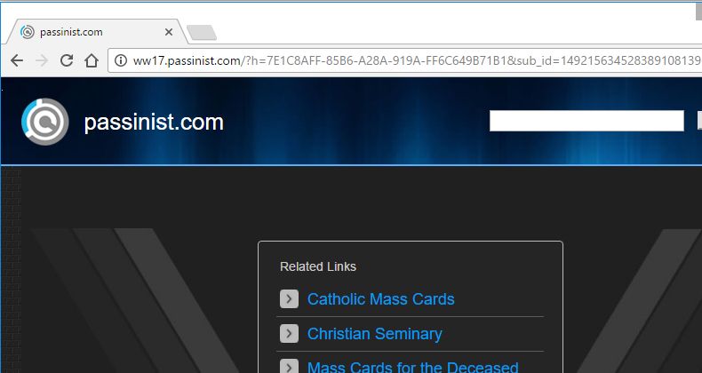 Remove ww17.passinist.com redirect (Virus Removal Guide) 1 ww17.passinist.com redirect virus