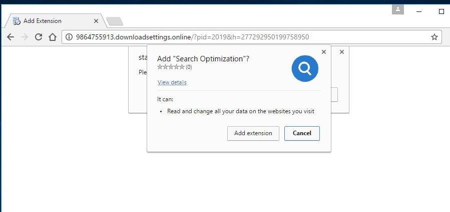 Remove "Search Optimization" extension by Downloadsettings.online (Guide)