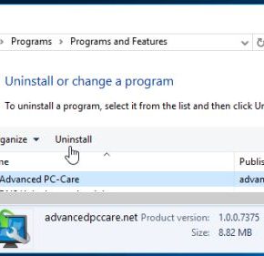 Advanced PC-Care Removal