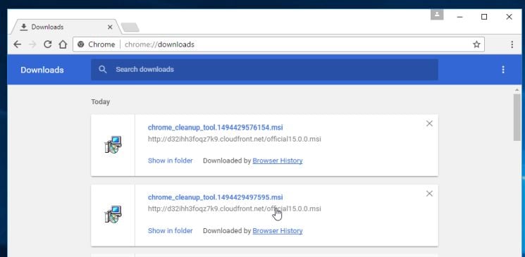 google chrome cleanup tool access