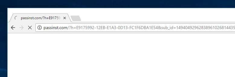 passinst.com redirect virus