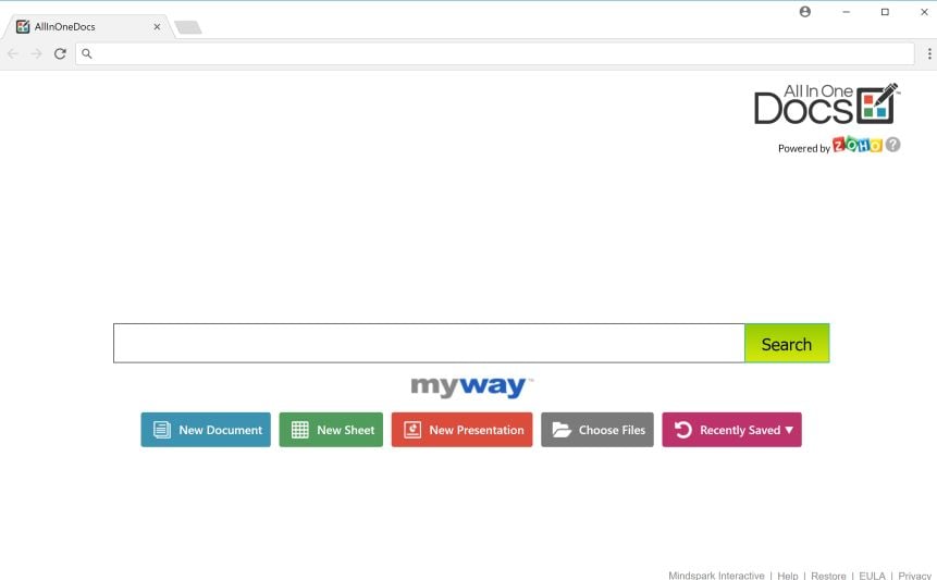 AllInOne Docs toolbar MyWay virus