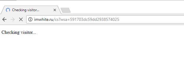Checking visitor redirect virus