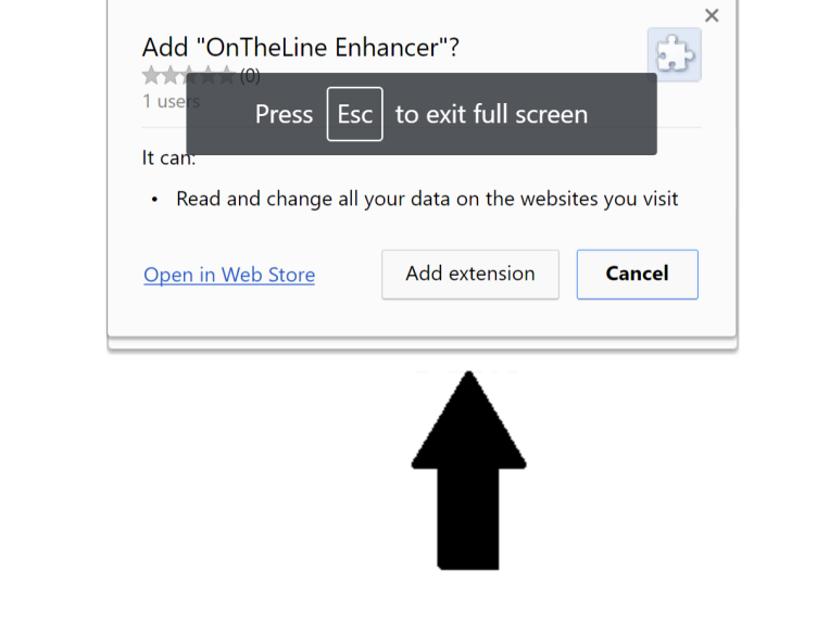 OnTheLine Enhancer Chrome Scam virus