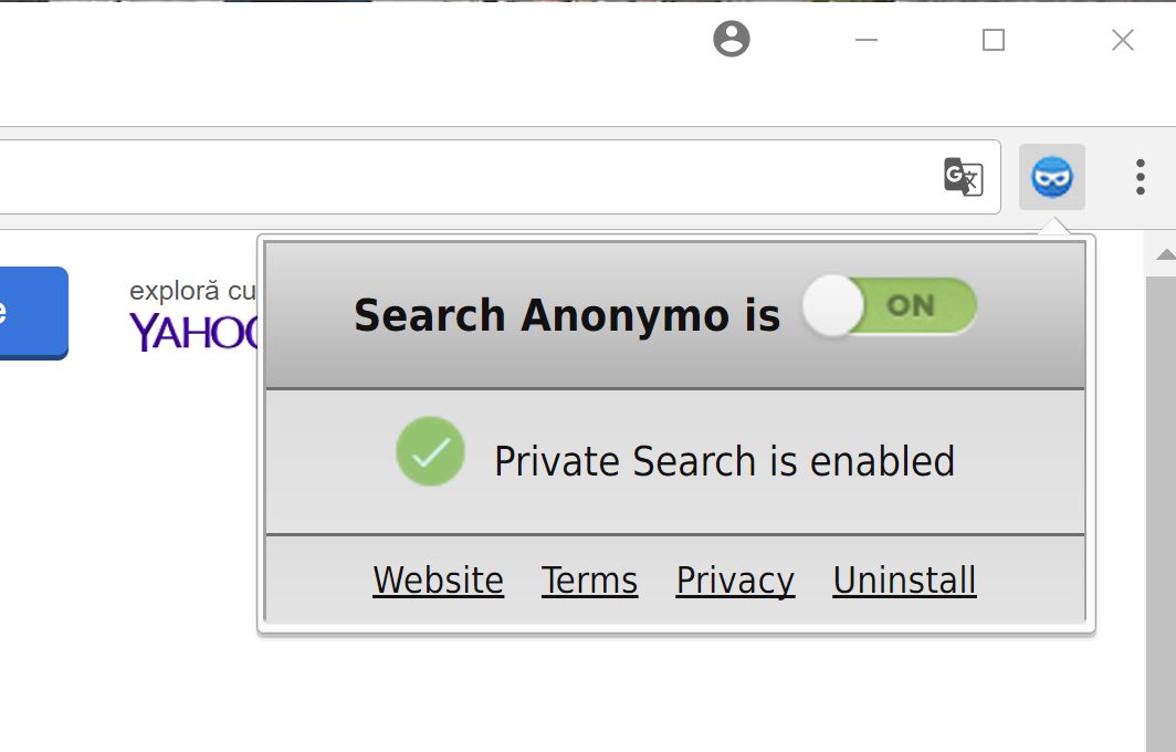 Search Anonymo extension virus