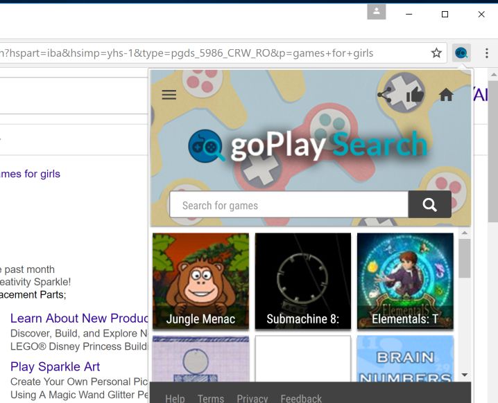 goPlay Search virus