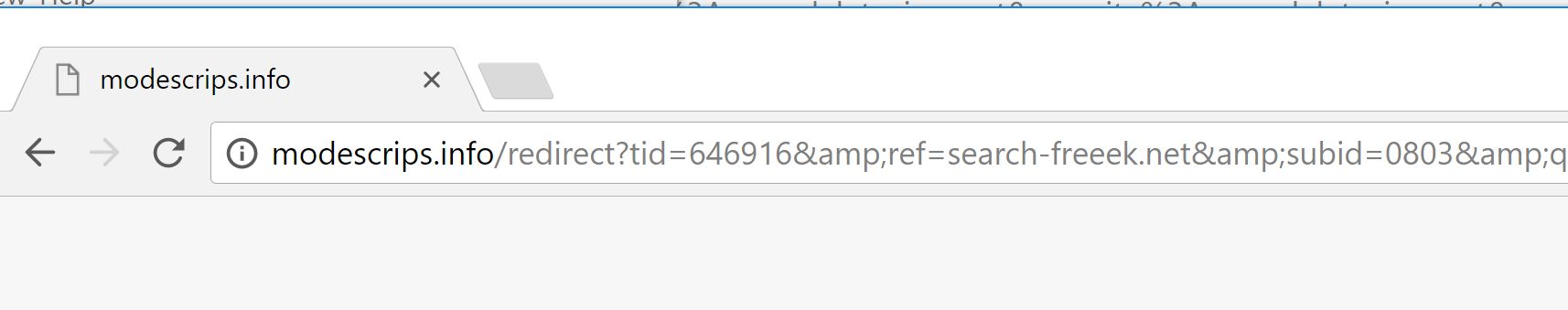 modescrips.info redirect virus