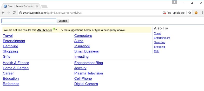 zwankysearch.com redirect virus