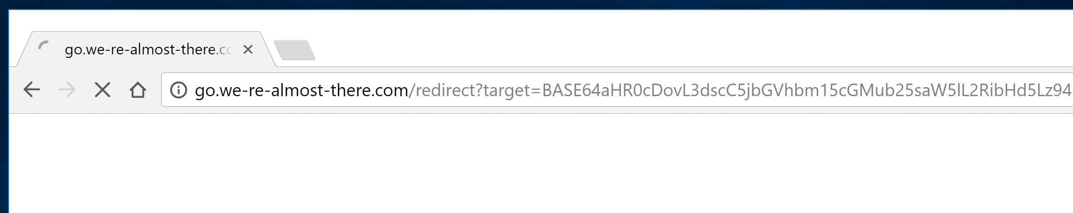 Go.we-re-almost-there.com Virus