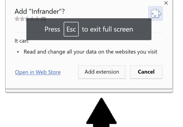 Infrander Chrome Extension Virus