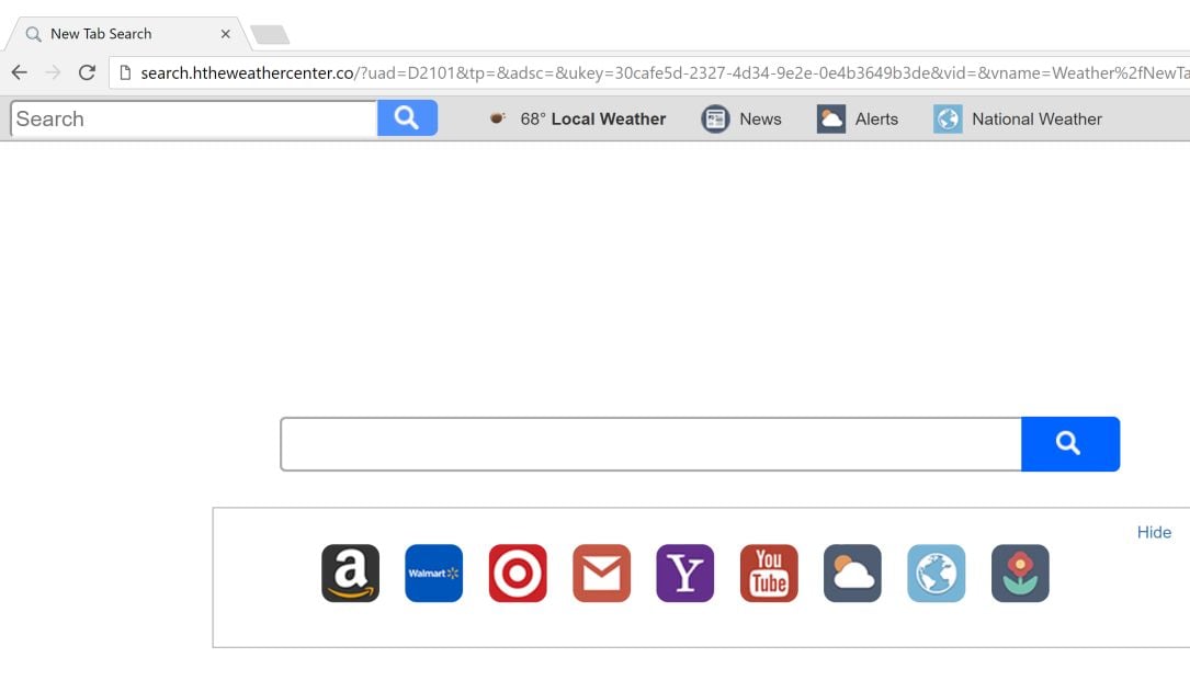 Search.htheweathercenter.co redirect virus
