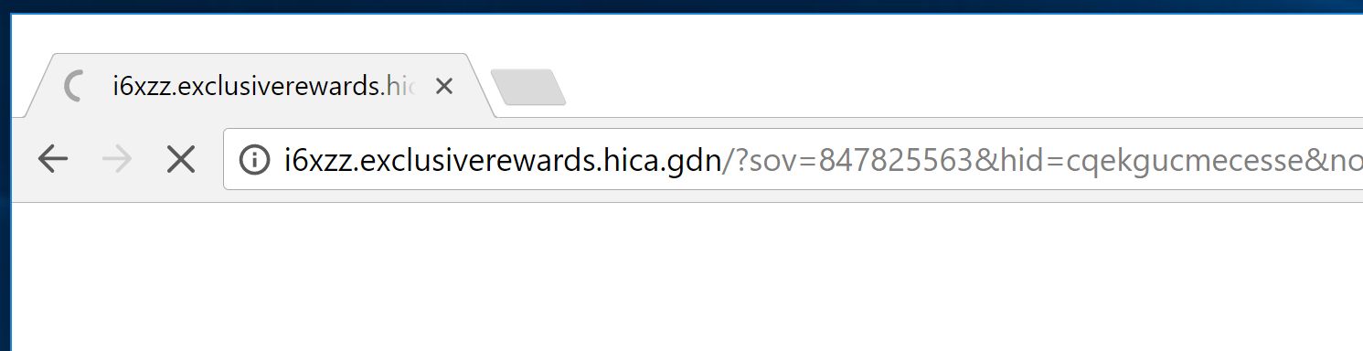 i6xzz.exclusiverewards.hica.gdn redirect virus