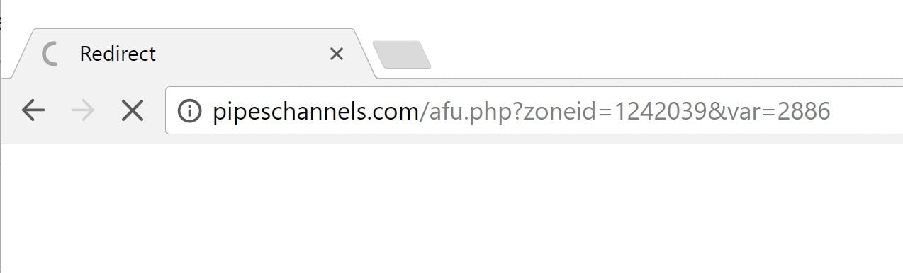 pipeschannels.com redirect virus