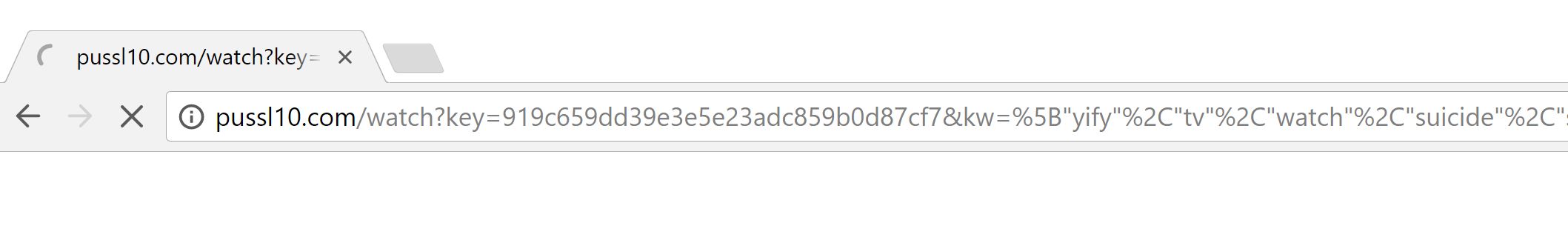 www.pussl10.com/watch?key= redirect virus