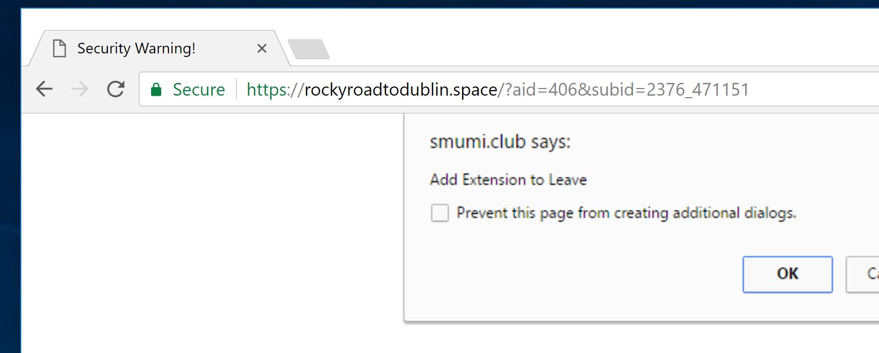 rockyroadtodublin.space virus