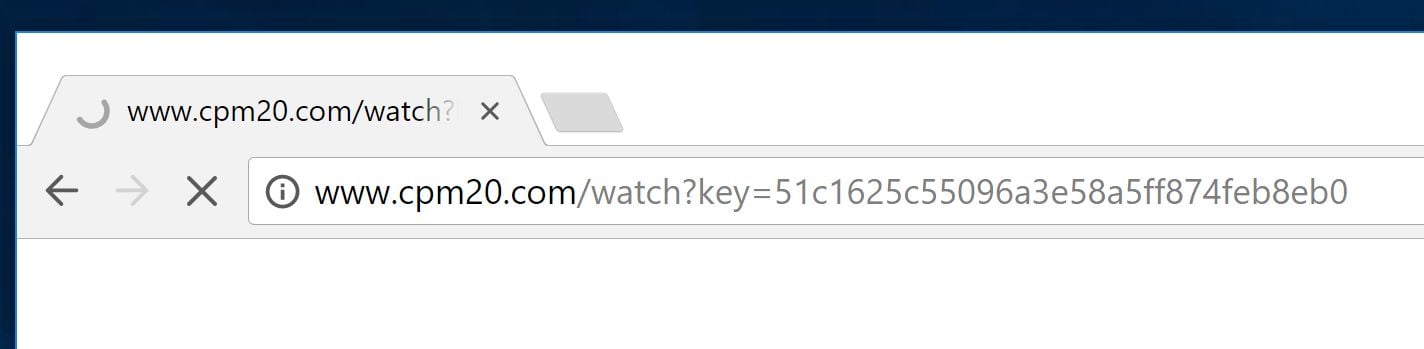 www.cpm20.com redirect virus