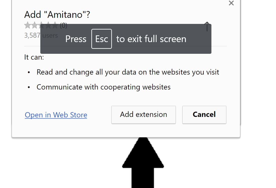 Amitano Chrome Extension Virus