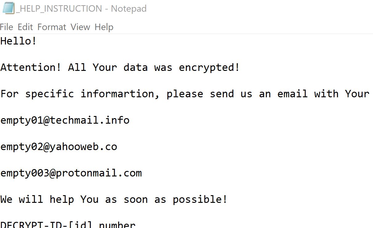EMPTY Ransomware Virus