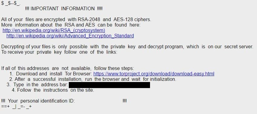 Locky Diablo6 Ransomware Virus