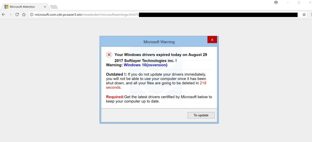 Security alert from microsoft