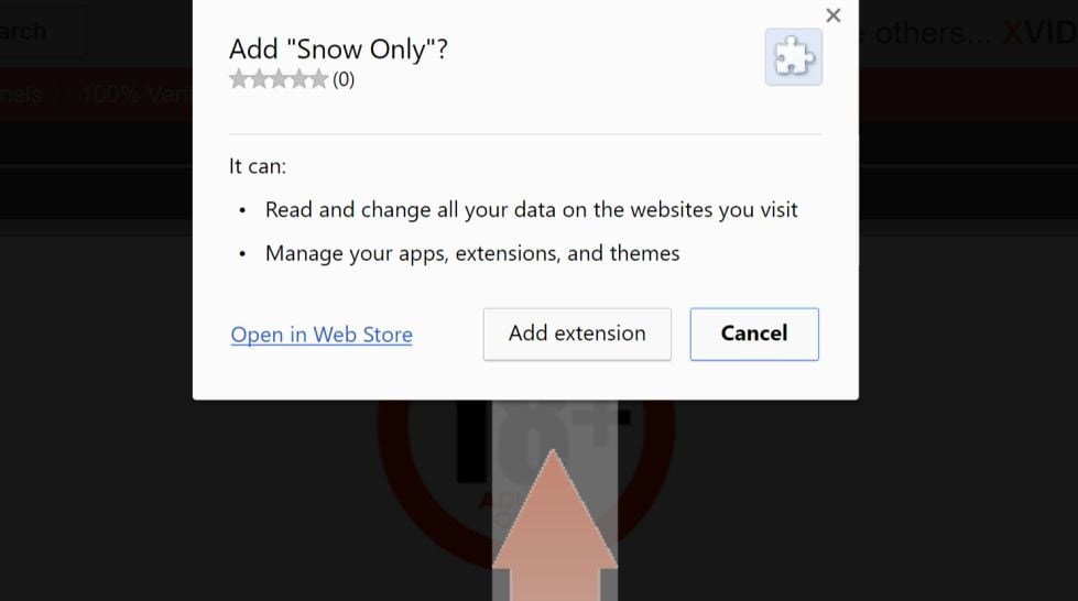Snow Only by snowonly.me adware
