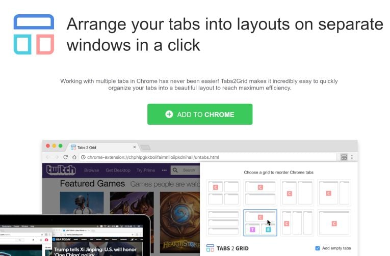 Tabs2Grid Chrome Extension Virus