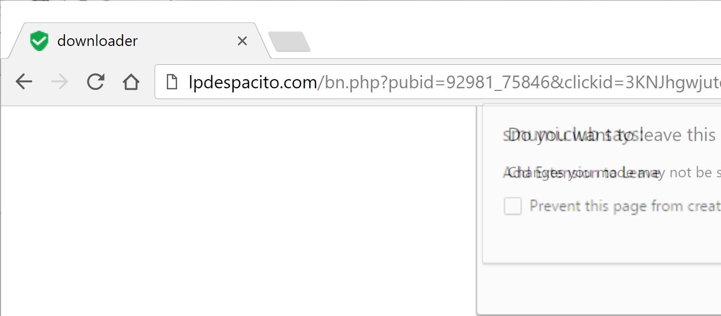 Web Search by Lpdespacito.com virus