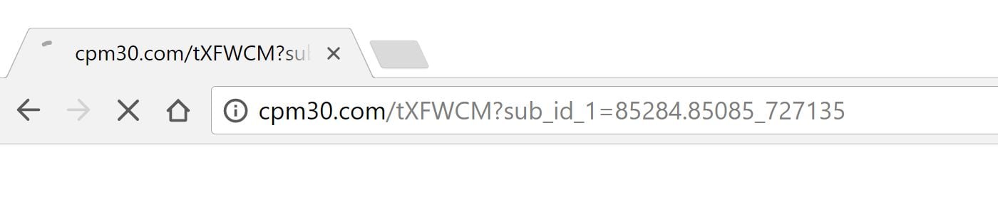 www.cpm30.com redirect virus