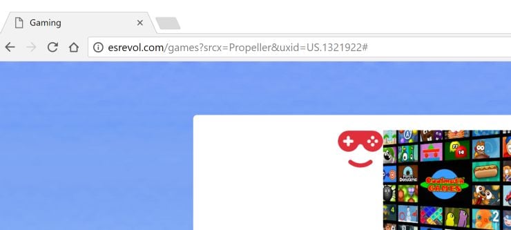 Esrevol.com redirect virus