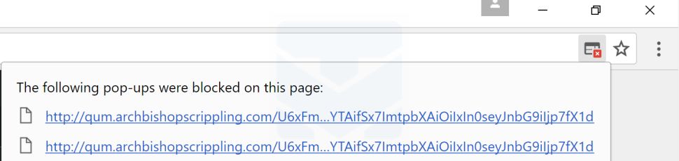 Qum.archbishopscrippling.com redirect virus
