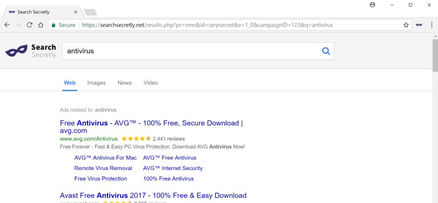 SearchSecretly.net redirect virus