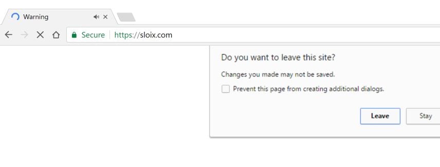 sloix.com pop-up virus Chrome Scam