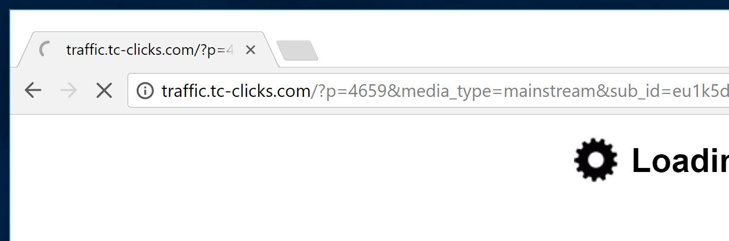 Traffic.tc-clicks.com redirect virus