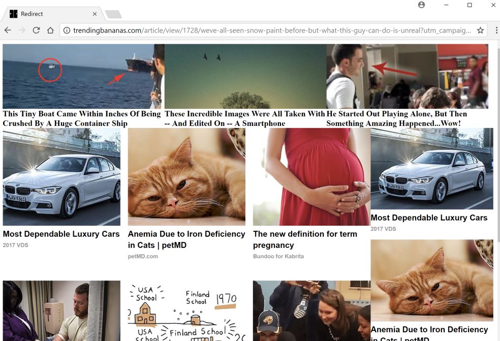 trendingbananas.com redirect virus