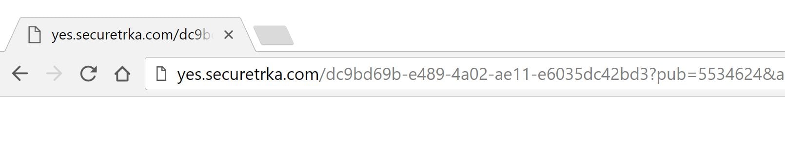 yes.securetrka.com redirect virus