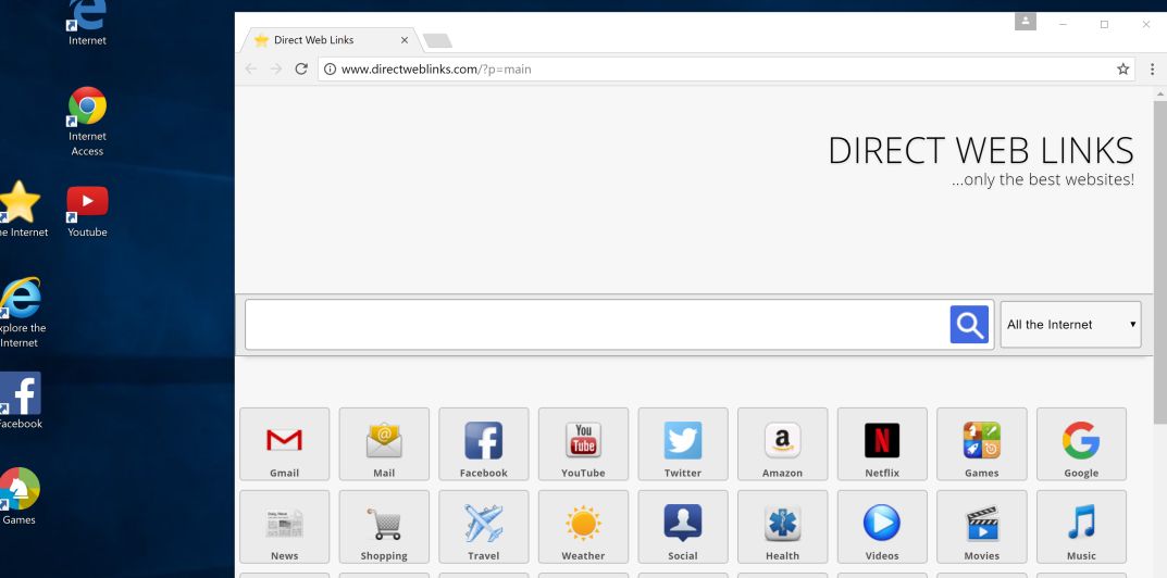 Direct Web Links homepage virus