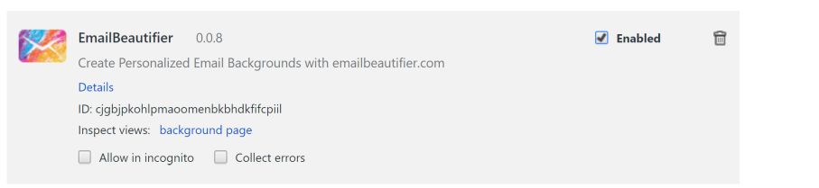EmailBeautifier 0.0.8 Scam Virus