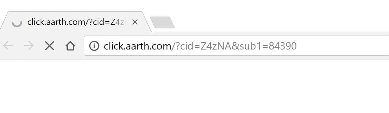 click.aarth.com redirect virus