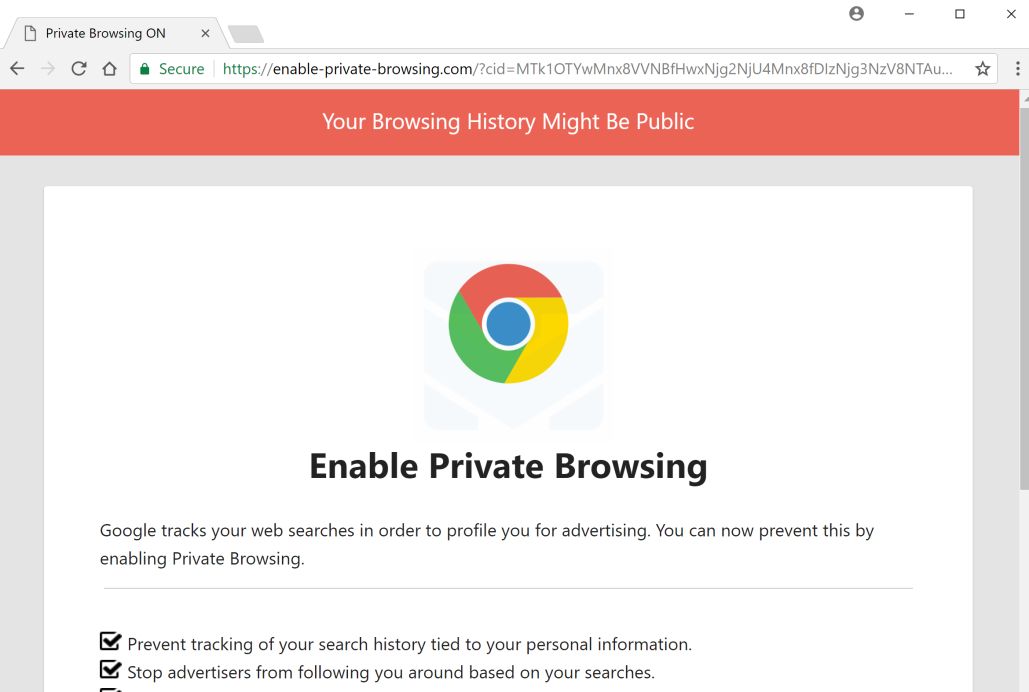 Remove Enable-private-browsing.com Pop-up Ads (Removal Guide)